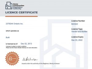 HCRA LICENCE --B43322 - Licence Certificate - exp 12-03-22